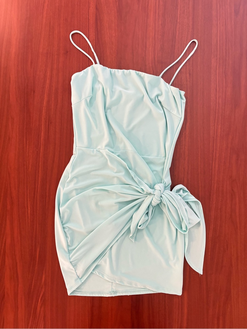 The ultimate 2016 turquoise baddie dress.